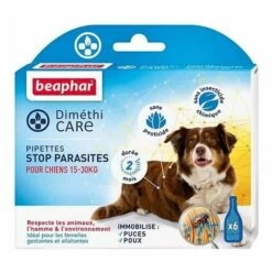 BEAPHAR Dimethicare, Pipettes Stop Parasites Pour Chien (15-30 Kg) - 6 X 3 Ml