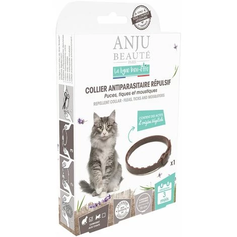ANJU BEAUTÉ Collier Antiparasitaires Répulsifs Chats Anju 1 ANJU BEAUTÉ Collier Antiparasitaires Répulsifs Chats Anju