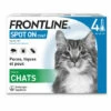 Frontline Spot On Anti Puce Et Tique Pour Chat Frontline (4 Pipettes De 0.5 Ml)