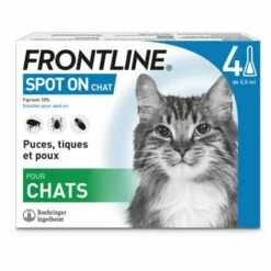 Frontline Spot On Anti Puce Et Tique Pour Chat Frontline Monodose (1 Pipette De 0.5 Ml)