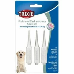 TRIXIE Anti-puces Et Tiques Spot-on, Chiens Moyens, 3 × 3 Ml