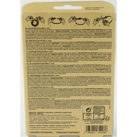 Collier Insectifuge Pour Chiens De 10 Kg à 20 Kg 60 Cm - Francodex 3 Collier Insectifuge Pour Chiens De 10 Kg à 20 Kg 60 Cm - Francodex – Image 3
