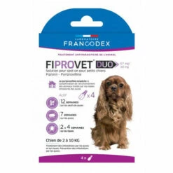4 Pipettes Anti Puces Fiprovet Duo Pour Petit Chien 2 A 10 Kg - Francodex 5 4 Pipettes Anti Puces Fiprovet Duo Pour Petit Chien 2 A 10 Kg - Francodex -Anti-puces, anti-parasitaires et soins pour chien Soldes 27573818 3