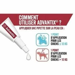 ADVANTIX Pipettes Antiparasitaires Pour Chien + 25 Kg/Bayer - Boite De 4 Pipettes -Anti-puces, anti-parasitaires et soins pour chien Soldes 29446085 3