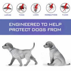 LITZEE Collier Anti-puces Et Anti-tiques Réglable Pour La Protection Anti-insectes 62cm De Chien De Petits Chats -Anti-puces, anti-parasitaires et soins pour chien Soldes 32950225 5