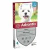 ADVANTIX 6 Pipettes Antiparasitaires - Pour Petit Chien De 4 A 10kg