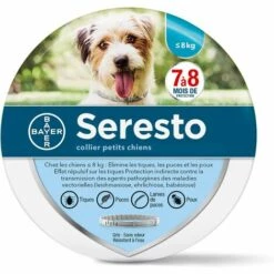 DEVENIRRICHE Chien – Collier Anti-Puces Et Anti-Tiques Pour Petits Chiens - Moins De 8KG