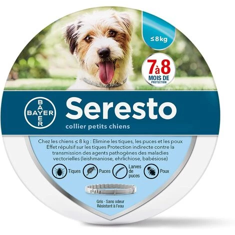 DEVENIRRICHE Chien – Collier Anti-Puces Et Anti-Tiques Pour Petits Chiens - Moins De 8KG 1 DEVENIRRICHE Chien – Collier Anti-Puces Et Anti-Tiques Pour Petits Chiens - Moins De 8KG