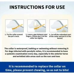 BETTERLIFE Collier Réglable Anti-puces Et Tiques Pour Chiens - Imperméable - Protection Efficacité 8 Mois - Huile Essentielle Naturelle -Anti-puces, anti-parasitaires et soins pour chien Soldes 36846567 3