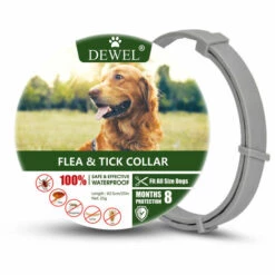 BETTERLIFE BETTE Collier Anti-puces Et Anti Tique Pour Chats Chiens 63,5cm Imperméable Anti-allergique Pour Chats Chiens Animaux Durée De 8 Mois