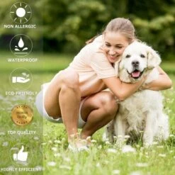 Collier Réglable Macaron Anti-puces Et Tiques Pour Chiens - Imperméable - Protection Efficacité 8 Mois - Huile Essentielle Naturelle -Anti-puces, anti-parasitaires et soins pour chien Soldes 42741083 4