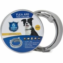 Betterlife Collier Antipuces Et Anti Tiques Por Chiens Et Chats Collier Ajustable Et Imperméable Avec Formule Naturelle Prévention Collier Antiparasitaire Chien Contre Les Tiques Et Puces Dure 8 Mois（2 Pcs Gris）