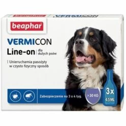 BEAPHAR VERMICON LINE-ON DOG L PIPETTES ANTI-PUCES ET ANTI-TIQUES POUR ANIMAUX DE COMPAGNIE (11904)