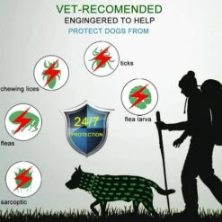 Collier Antiparasitaire Pour Chiens, Collier Anti-Puces Et Anti-Tiques Pour Chiens,Tiques Collier Anti-puces Et Anti-tiques Ajustable Et Imperméable 8 Mois Protection Taille Unique Fontainebleau -Anti-puces, anti-parasitaires et soins pour chien Soldes 51245265 4