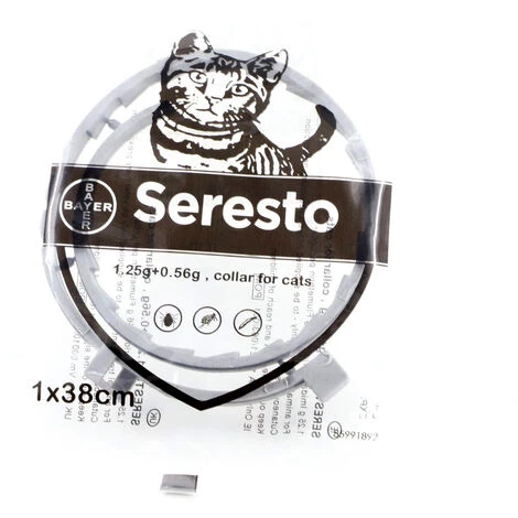 ZHUOXUAN Collier Anti-puces Et Anti-tiques Pour Chat, 38 Cm. 1 ZHUOXUAN Collier Anti-puces Et Anti-tiques Pour Chat, 38 Cm.