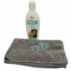 Shampoing Et Après Shampoing 2 En1, 300 Ml, Pour Chien, Et Serviette Microfibre. - Animallparadise -Anti-puces, anti-parasitaires et soins pour chien Soldes 51740231 5