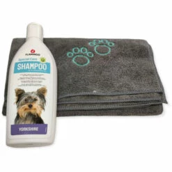 Shampooing Yorkshire, 300ml, Pour Chien Et Une Serviette En Microfibre. - Animallparadise