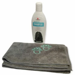 Shampoing Spécial Pelage Foncé 300 Ml Et Une Serviette En Microfibre Pour Chien - Animallparadise -Anti-puces, anti-parasitaires et soins pour chien Soldes 51740256 4