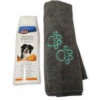 Shampoing 250ml à L'orange Et Serviette En Microfibre Pour Chien. - Animallparadise