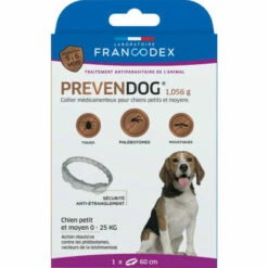 Collier Antiparasitaire Prevendog De 0 à 25 KG, Pour Petits Et Moyen Chiens - Francodex
