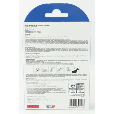 4 Pipettes Fipromedic 134 Mg Pour Chiens De 10 Kg à 20 Kg Antiparasitaire - Francodex 2 4 Pipettes Fipromedic 134 Mg Pour Chiens De 10 Kg à 20 Kg Antiparasitaire - Francodex – Image 2