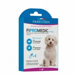 4 Pipettes Fipromedic 67 Mg Pour Petits Chiens De 2 Kg à 10 Kg Antiparasitaire - Francodex