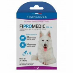 4 Pipettes Fipromedic 268 Mg Pour Chiens De 20 Kg à 40 Kg Antiparasitaire - Francodex 8 4 Pipettes Fipromedic 268 Mg Pour Chiens De 20 Kg à 40 Kg Antiparasitaire - Francodex -Anti-puces, anti-parasitaires et soins pour chien Soldes 51741977 4