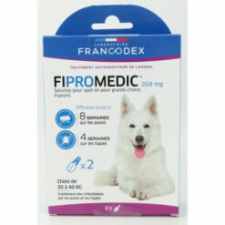 2 Pipettes Fipromedic 268 Mg Pour Chiens De 20 Kg à 40 Kg Antiparasitaire - Francodex