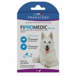2 Pipettes Fipromedic 268 Mg Pour Chiens De 20 Kg à 40 Kg Antiparasitaire - Francodex -Anti-puces, anti-parasitaires et soins pour chien Soldes 51741978 3