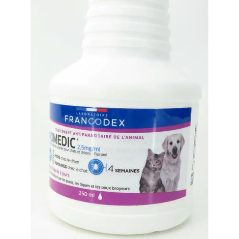 Spray Antiparasitaire Fipromedic 250 Ml Pour Chat Et Chien - Francodex 3 Spray Antiparasitaire Fipromedic 250 Ml Pour Chat Et Chien - Francodex – Image 3