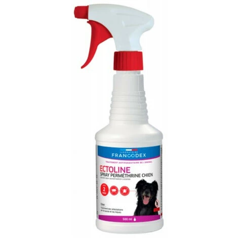 Ectoline Spray Perméthrine 500 Ml Antiparasitaire Pour Chien - Francodex 2 Ectoline Spray Perméthrine 500 Ml Antiparasitaire Pour Chien - Francodex – Image 2