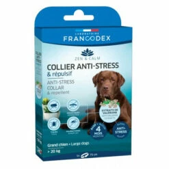 Collier Anti-Stress Et Répulsif Pour Grands Chiens De Plus De 20 Kg - Francodex