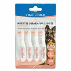 4 Pipettes Dermo-Apaisantes Et Repulsives Pour Chiens De Plus De 20 Kg - Francodex