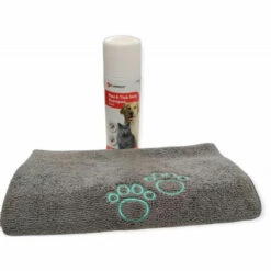 Shampoing Antiparasitaire 200 Ml Pour Chien Et Chat, Et Serviette En Microfibre. - Animallparadise