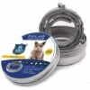 LANGRAY Lot De 2 Collier Anti-puces Et Anti-tiques Pour Chien Et Chat,Traitement Anti Tique Et Puce, Étanche Pour,Taille Réglable(38cm)