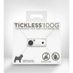 TICKLESS MINI - RÉPULSIF RECHARGEABLE ULTRASON ANTI-TIQUES ET PUCES POUR ANIMAUX DE COMPAGNIE - BLANC M01WH