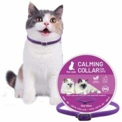 AIDUCHO Lot De 1 Traitement Contre Les Puces De Chat , Collier Anti-puces Et Tiques Pour Chats , Imperméable - Réglable - 48cm