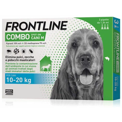 Combo Frontline Pour Chiens De Taille Moyenne 10/20 Kg Paquet De 3 Pipettes 1 Combo Frontline Pour Chiens De Taille Moyenne 10/20 Kg Paquet De 3 Pipettes