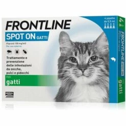Frontline Spot-On Traitement Antiparasitaire Pour Chats 4 Pipettes