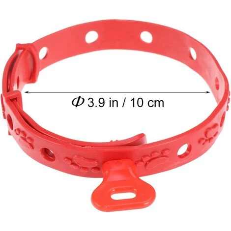 SUPERMARKET Collier Anti Puces Et Tiques Pour Chien Ou Chat Collier Antiparasitaire Collier Contre Les Moustiques Réglable,Superma,rouge,42cm 2 SUPERMARKET Collier Anti Puces Et Tiques Pour Chien Ou Chat Collier Antiparasitaire Collier Contre Les Moustiques Réglable,Superma,rouge,42cm – Image 2