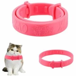 SUPERMARKET PVC Chats Colliers Anti Tiques,Collier Antiparasitaire Pour Chiens,Colliers Anti-puces Et Tiques Pour Animaux De Compagnie Répulsif Anti-Moustique,Superma,27cm,(Rose) -Anti-puces, anti-parasitaires et soins pour chien Soldes 54902719 5