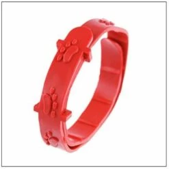 SUPERMARKET 3 Cols Anti-puces Pour Chiens Et Chats, Colliers Antiparasitaires, Collier Anti-tiques Pour Col De Protection Chien Pendant 8 Mois,Superma,rouge,33cm