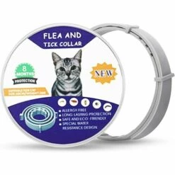 Betterlife Anti-allergie Colliers Anti-puces Et Tiques Pour Chiens Chats Tractive Collier Pour Chat Réglable Collier Antiparasitaire Pour 8 Mois De Protection (39cm)