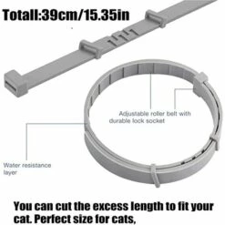 Betterlife Anti-allergie Colliers Anti-puces Et Tiques Pour Chiens Chats Tractive Collier Pour Chat Réglable Collier Antiparasitaire Pour 8 Mois De Protection (39cm) -Anti-puces, anti-parasitaires et soins pour chien Soldes 55053628 4