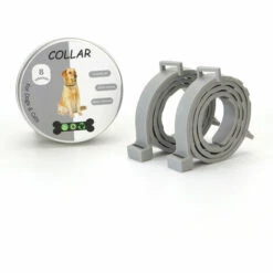 Collier Antiparasitaire Pour Chiens,Betterlife Collier Anti-Puces Et Anti-Tiques Pour Chiens Tiques Collier Anti-puces Et Anti-tiques Ajustable Et Imperméable 8 Mois Protection Taille Unique (2pcs)