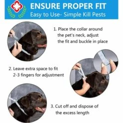 Collier Antiparasitaire Pour Chiens,Betterlife Collier Anti-Puces Et Anti-Tiques Pour Chiens Tiques Collier Anti-puces Et Anti-tiques Ajustable Et Imperméable 8 Mois Protection Taille Unique (2pcs) -Anti-puces, anti-parasitaires et soins pour chien Soldes 55053629 3