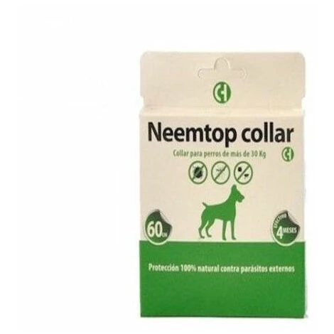 NEEMTOP Collier Neuntop Naturel Pour Chiens + 30kg 1 NEEMTOP Collier Neuntop Naturel Pour Chiens + 30kg