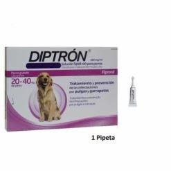 DIPTRON Dipstron Antiphatron Pipettes Pour Chiens 20-40 Kg Anti-puits Et Tiques - 1 Pipette