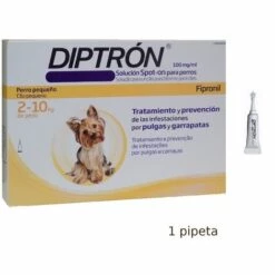 DIPTRON Pipettes DIPSTRON Antip-parasitaires Pour Chiens 2-10 Kg Anti-puces Et Tiques - 1 Pipette