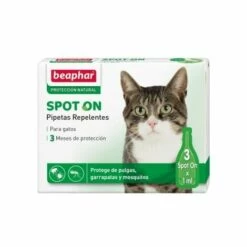 BEAPHAR R_pulsifs De Pipettes Pour Chats - Anti-puces, Tiques Et Moustiques - 3 Pipettes De 1 Ml - R_f. BEA10617